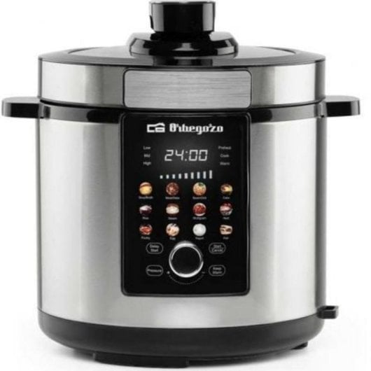 Olla programable Orbegozo HPE 6500 6L 1000W INOX 12 menús antiadherente