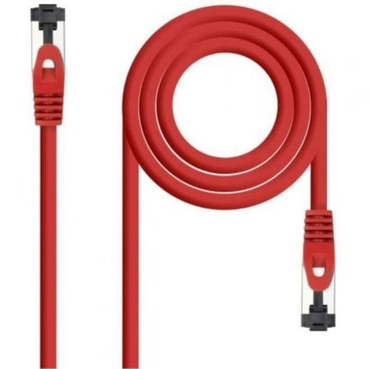 Cable de red Nanocable 10.20.2002-R Cat.8.1 Rojo SSTP 2 m LSZH 40Gbps