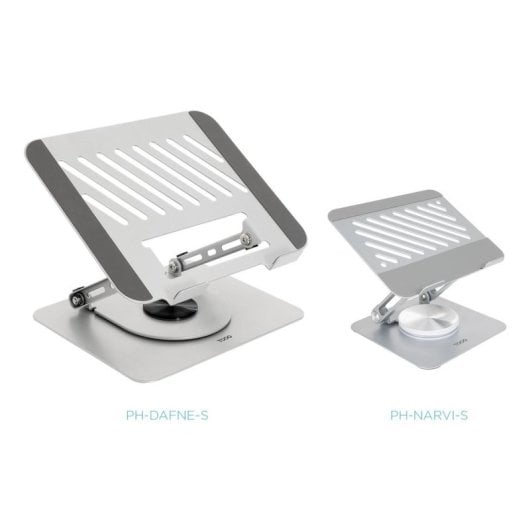 Tablet-Ständer TooQ PH-NARVI-S Silber 360° Rotation bis 13 Zoll Stahl