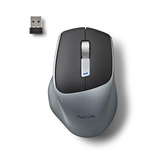 Rato NGS Lush-RB Wireless Multi-modo 1600DPI Grafite Botões Silenciosos USB-C
