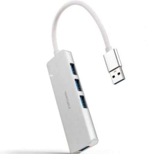 Hub Nanocable 4 porte 5 Gbps modello 10.16.4602 USB 3.0 alluminio