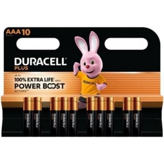 Batteria AAA Duracell Plus DPBLR3B10 Power Boost 10 pezzi Alcalina 1,5 V