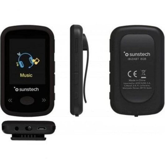 Reproductor MP4 Sunstech IBIZABT8GB Bluetooth 8GB Podómetro Negro