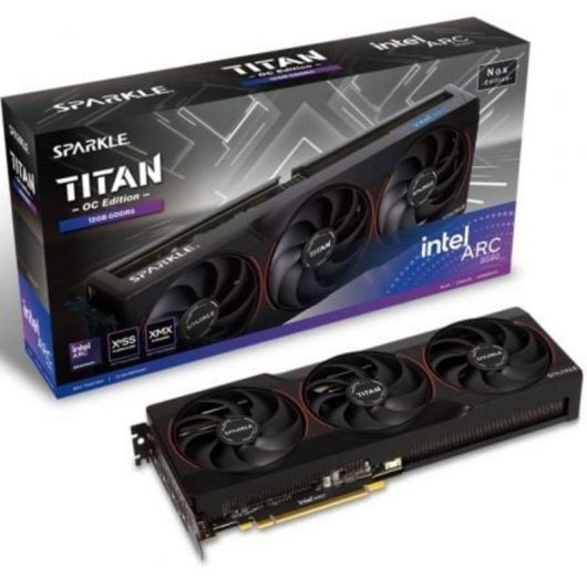 Placa Gráfica Sparkle Intel Arc B580 Titan Nox OC 12GB GDDR6 Ray Tracing 8K