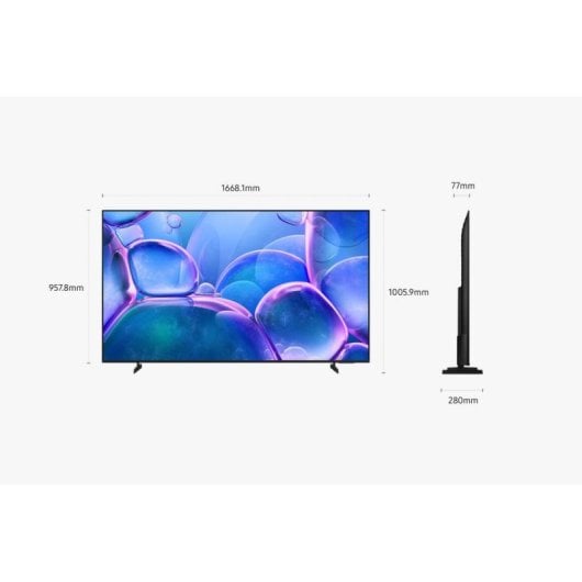 TV Samsung LED Crystal UHD TU75U7025FK 75" 4K Smart TV HDR10+ Gaming Hub