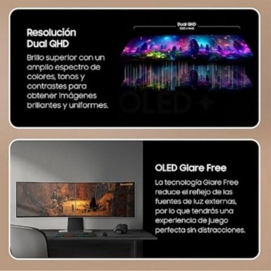 Écran PC Samsung Odyssey OLED G9 S49DG950SU 49" Dual QHD 240Hz OLED Curvo FreeSync HDR10+