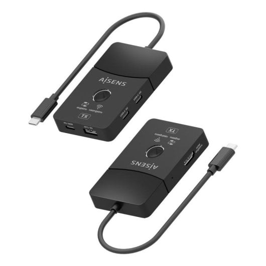 Station d'accueil Aisens ASWL-H2KDC30M05-BK USB-C HDMI Inalámbrico 4K PD 100W