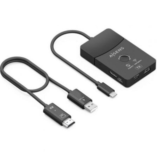 Station d'accueil Aisens ASWL-H2KDC30M05-BK USB-C HDMI Inalámbrico 4K PD 100W
