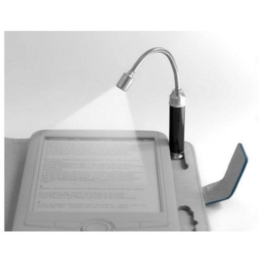 Funda para libro electrónico Woxter EB26-010 Universal 6" Azul con luz y cuero