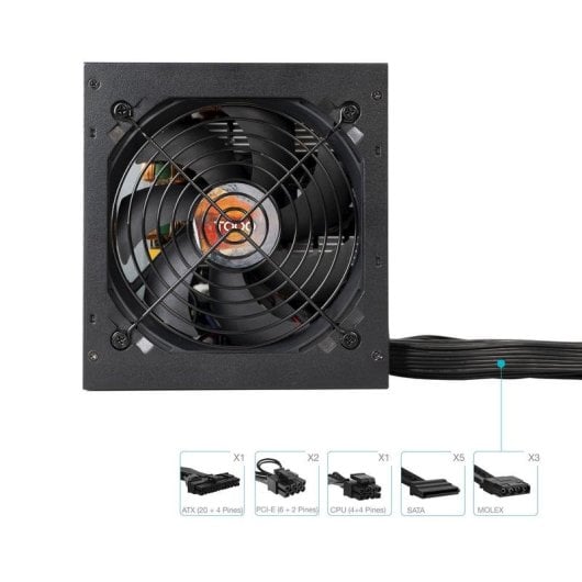 Fuente de Alimentación TooQ TQHELIOS-650SP 650W 80Plus Bronze ventilateur silencieux