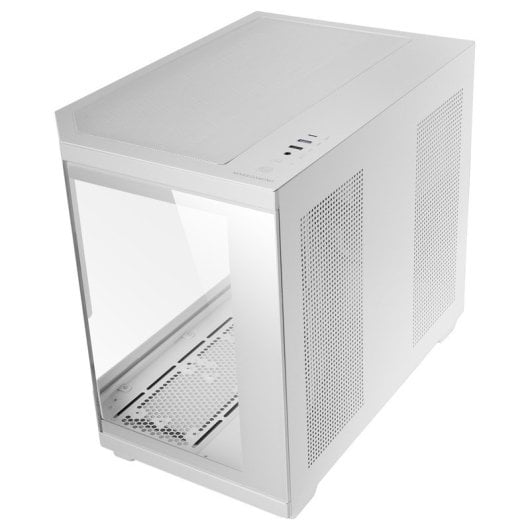 Caixa para jogos Mars Gaming MC-3TCORELCDM Micro-ATX, ecrã IPS de 7,2", vidro temperado triplo, branco