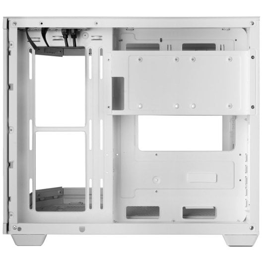 Caixa para jogos Mars Gaming MC-3TCORELCDM Micro-ATX, ecrã IPS de 7,2", vidro temperado triplo, branco