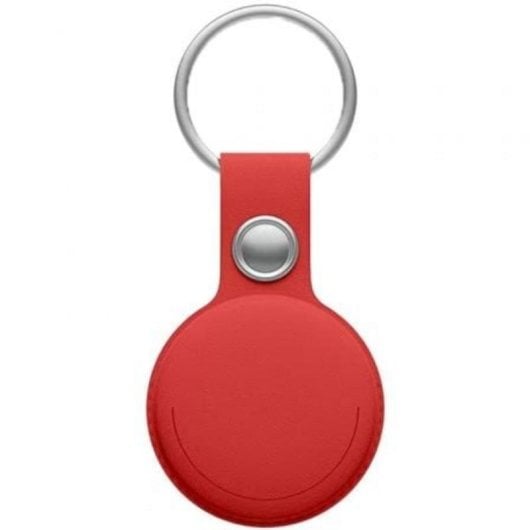 GPS-Tracker Leotec MiTag Duo Dual iOS & Android IP65 Weiß mit rotem Schlüsselanhänger