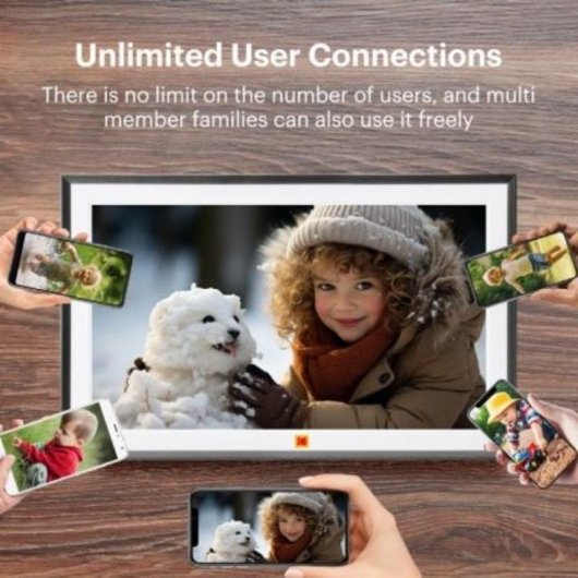 Moldura Digital Kodak RCF-1561W 15.6" Wi-Fi 32GB Preto