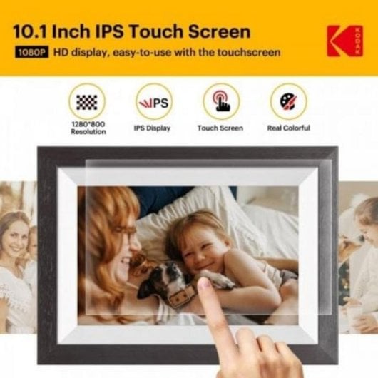 Digitaler Bilderrahmen Kodak RCF-1012W 10" WiFi Touchscreen 32GB Braun