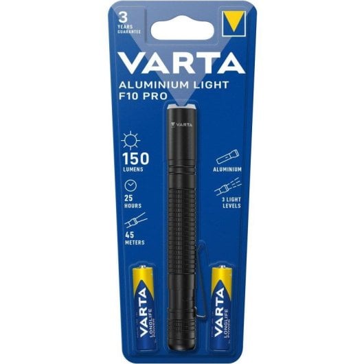 Linterna Varta Aluminium Light F10 Pro 3 LEDs 30 lm 2AAA aluminio robusta