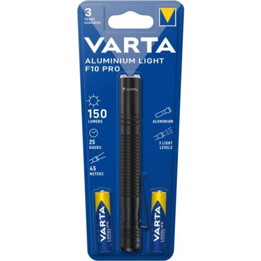 Linterna Varta Aluminium Light F10 Pro 3 LEDs 30 lm 2AAA aluminio robusta