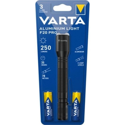 Linterna Varta Aluminium Light F20 Pro LED 250 lm aluminio antichoque