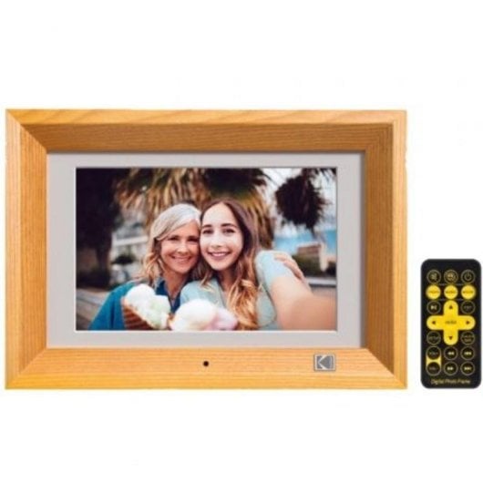 Digitaler Bilderrahmen Kodak RDPF-1020W 10" Holzrahmen LED 1024 x 600 SD USB