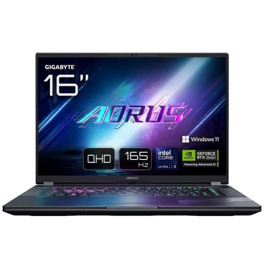 Portátil Gigabyte AORUS ELITE 16 16" Intel Core Ultra 9 275HX 32GB 2TB SSD RTX 5070 8GB WQXGA Gris
