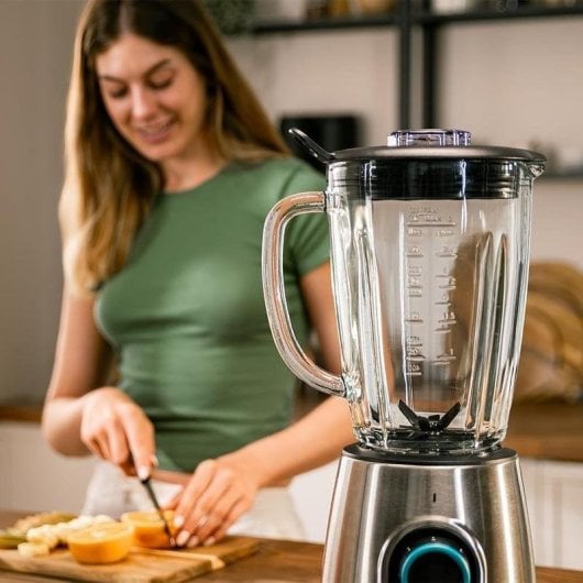 Blender Cecotec Power Black Titanium 2300MAX 1800W Inox Jarra Verre 1,8L