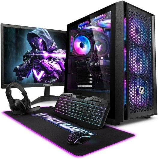 Vibox III-168 Gaming PC Intel Core i7 12700KF 16GB 1TB NVMe RTX 5060 Kit Completo