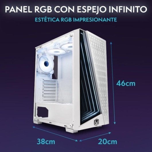 Vibox I-90 Gaming PC AMD Ryzen 3 3200G 8GB 480GB SSD Linux Mint Monitor 21,5" RGB