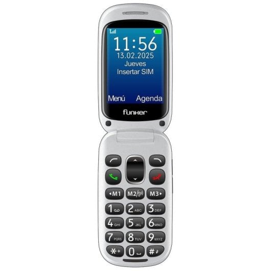 Mobiltelefon Funker E300 Max Audio 3 4G Klapphandy 2.8" Großtasten Rot