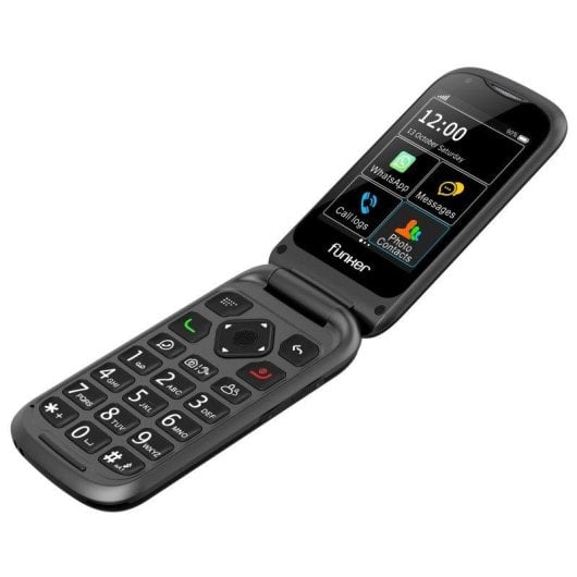 Telemóvel Funker E450 Max Pro 2 4G e WiFi Botão SOS GPS Teclado Físico Preto