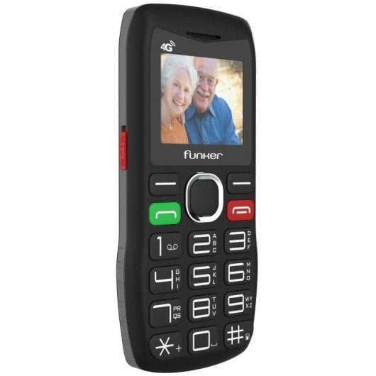 Telemóvel Funker C140 Classic 4G Teclas Grandes e SOS Duplo SIM Preto