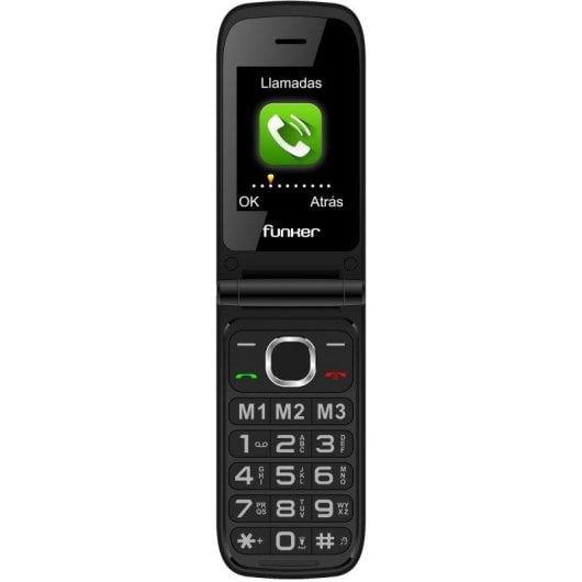 Mobiltelefon Funker C200 Comfort Klappdesign 4G VoLTE SOS-Taste Dual Display Rot