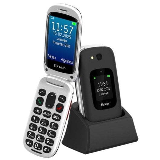 Mobiltelefon Funker E350 Max Audio 3 Plus 4G große Tasten SOS-Ladetation