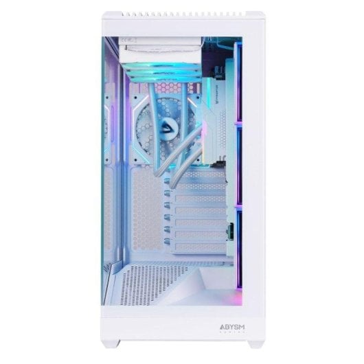 Caixa Abysm ARIAN FRAME A400 White Chassi ATX Vidro Temperado ARGB PWM