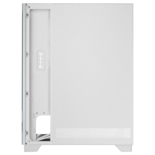 Boîtier de jeu Mars Gaming Mc-Pulsar ATX avec écran LCD double face en verre trempé blanc