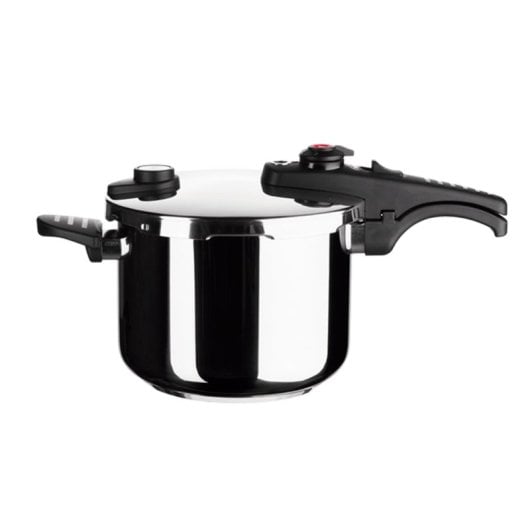 Panela de Pressão G-sola 6L – Aço Inox 18/10, Tripla Segurança, Níveis Rápido e Super Rápido, Indução e Lavável na Máquina de Lavar Louça, Inclui Livro de Receitas David De Jorge