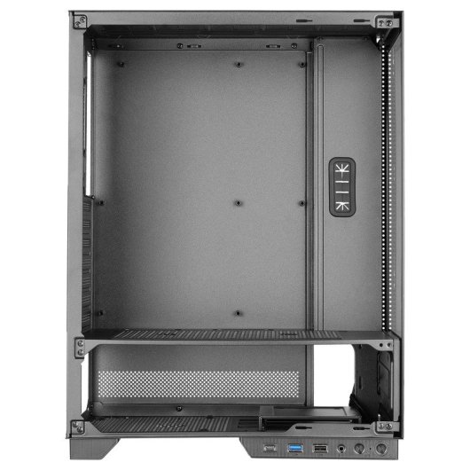 Boîtier de jeu Mars Gaming Mc-Pulsar ATX avec écran LCD double verre trempé avant et latéral noir