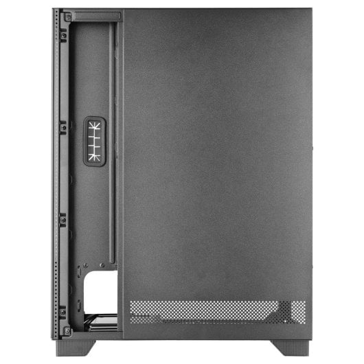 Boîtier de jeu Mars Gaming Mc-Pulsar ATX avec écran LCD double verre trempé avant et latéral noir