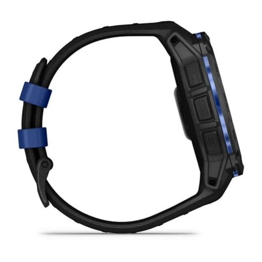 Garmin Instinct 3 Bluetooth GPS 45mm AMOLED Noir/Bleu Résistant à l'eau 10ATM Pulsomètre SpO2