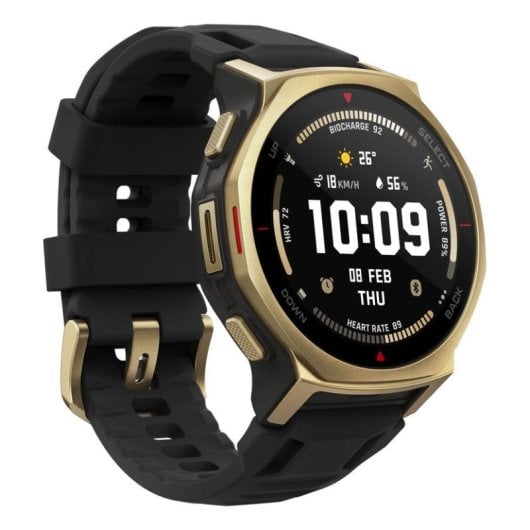 Amazfit T-rex 3 Pro Bluetooth GPS NFC 44mm AMOLED Or Noir L Étanche 10 ATM SpO2 Pulsomètre