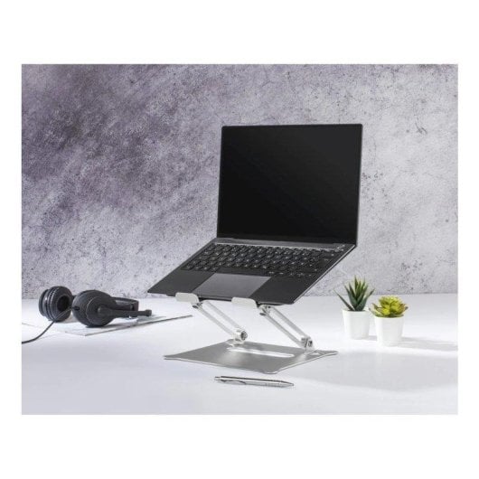 Soporte para portátil Hama Alu altura e inclinación ajustables aluminio plata