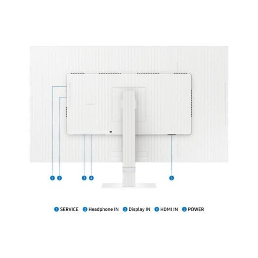 Écran PC Samsung S70D 32" Ultra HD 4K 60Hz VA HDR10 Blanc Temps de réponse 5 ms