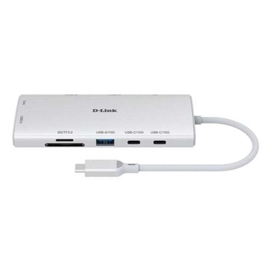 Hub D-Link 10 puertos 10 Gbps DUP-A01 USB-C HDMI 4K Ethernet SD PD 100W
