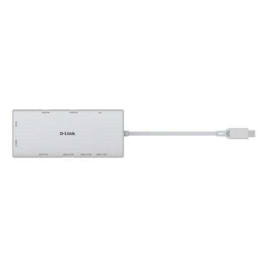 Hub D-Link 10 puertos 10 Gbps DUP-A01 USB-C HDMI 4K Ethernet SD PD 100W