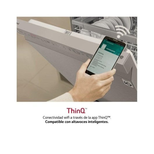 Lavavajillas LG QuadWash TrueSteam 14 Servicios Clase C Acero Inoxidable Antihuellas