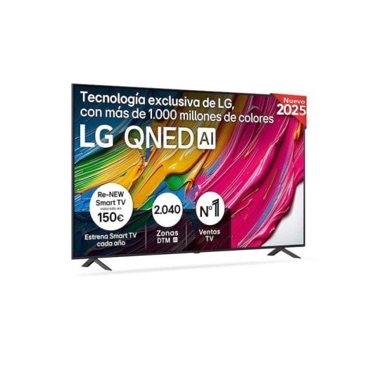 TV LG QNED 86QNED80A6A 86" 4K Smart TV HDR10 Pro VRR Dolby Negro