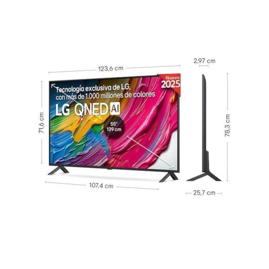 TV LG QNED QNED8E 55" 4K Smart TV HDR10 Pro IA Gaming