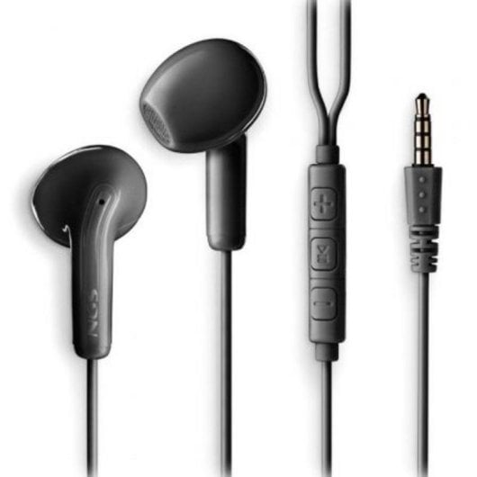 Auriculares NGS Cross Flip con cable Jack 3,5 mm Micrófono Control Multifunción Negros