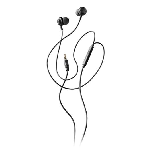 Auriculares NGS Cross Drift Black con cable Jack 3,5 mm, micrófono y control de volumen, in-ear, negros