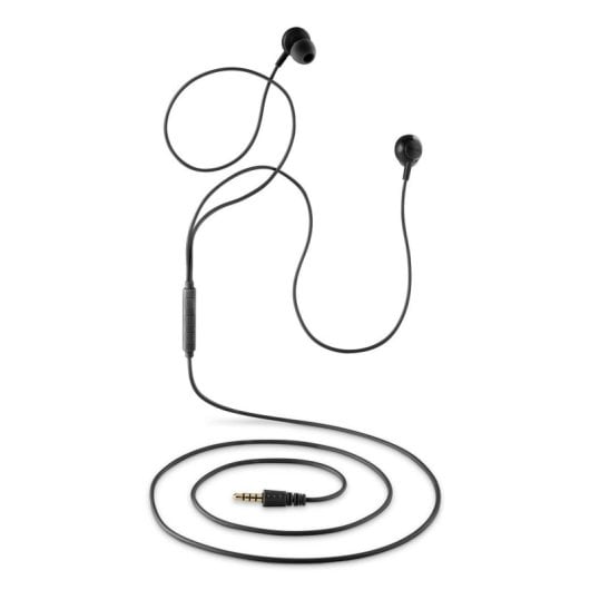 Auriculares NGS Cross Drift Black con cable Jack 3,5 mm, micrófono y control de volumen, in-ear, negros