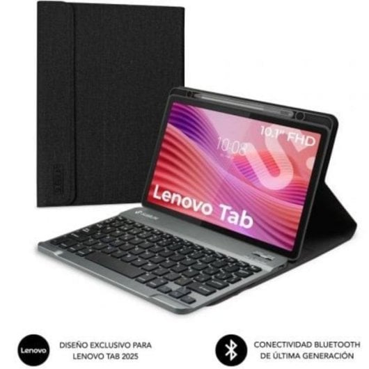 Funda con teclado Bluetooth Subblim KeyTab Pro BT Lenovo Tab 10,1" QWERTY ES Negra